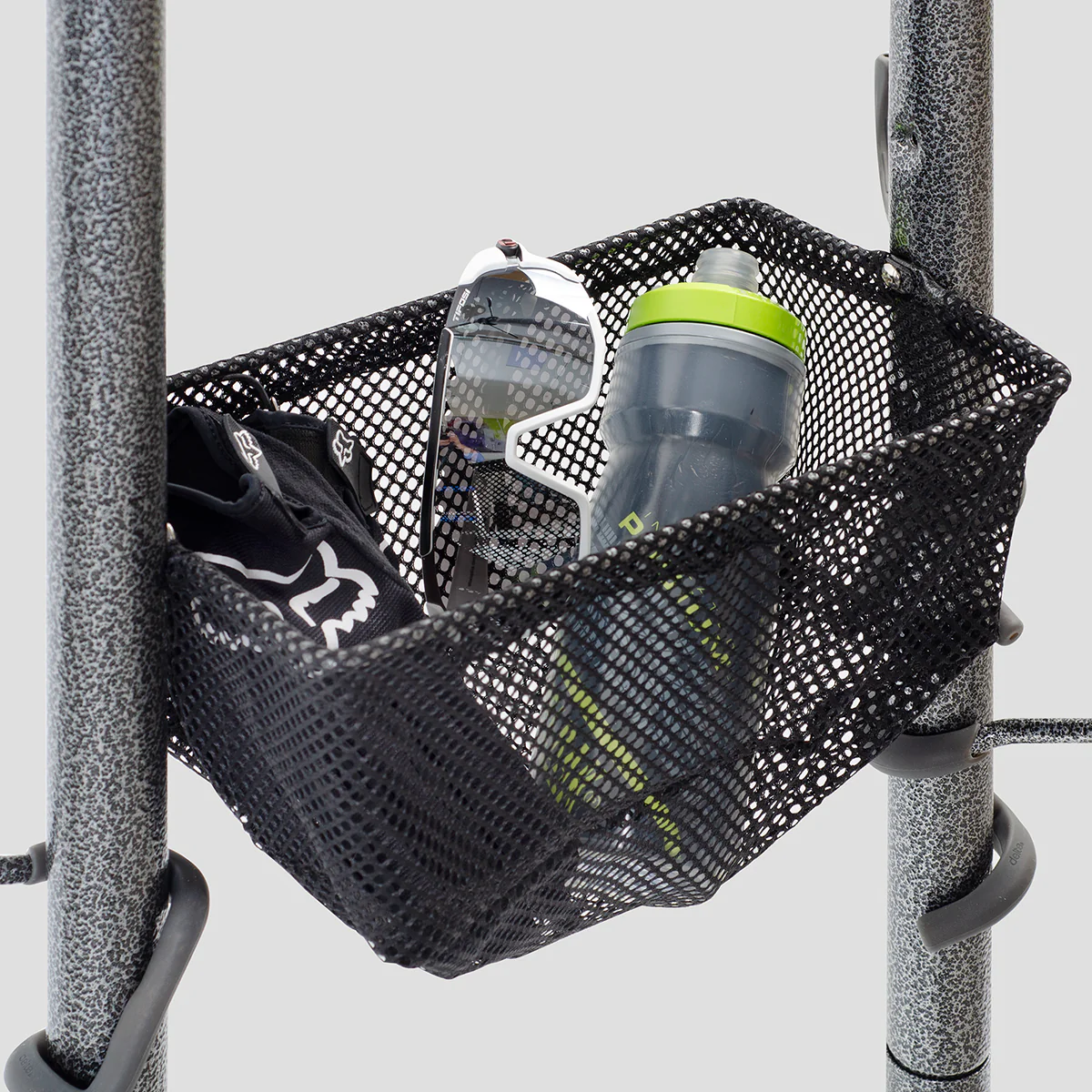 Four Bike Free-Standing Rack with Basket - Image 4