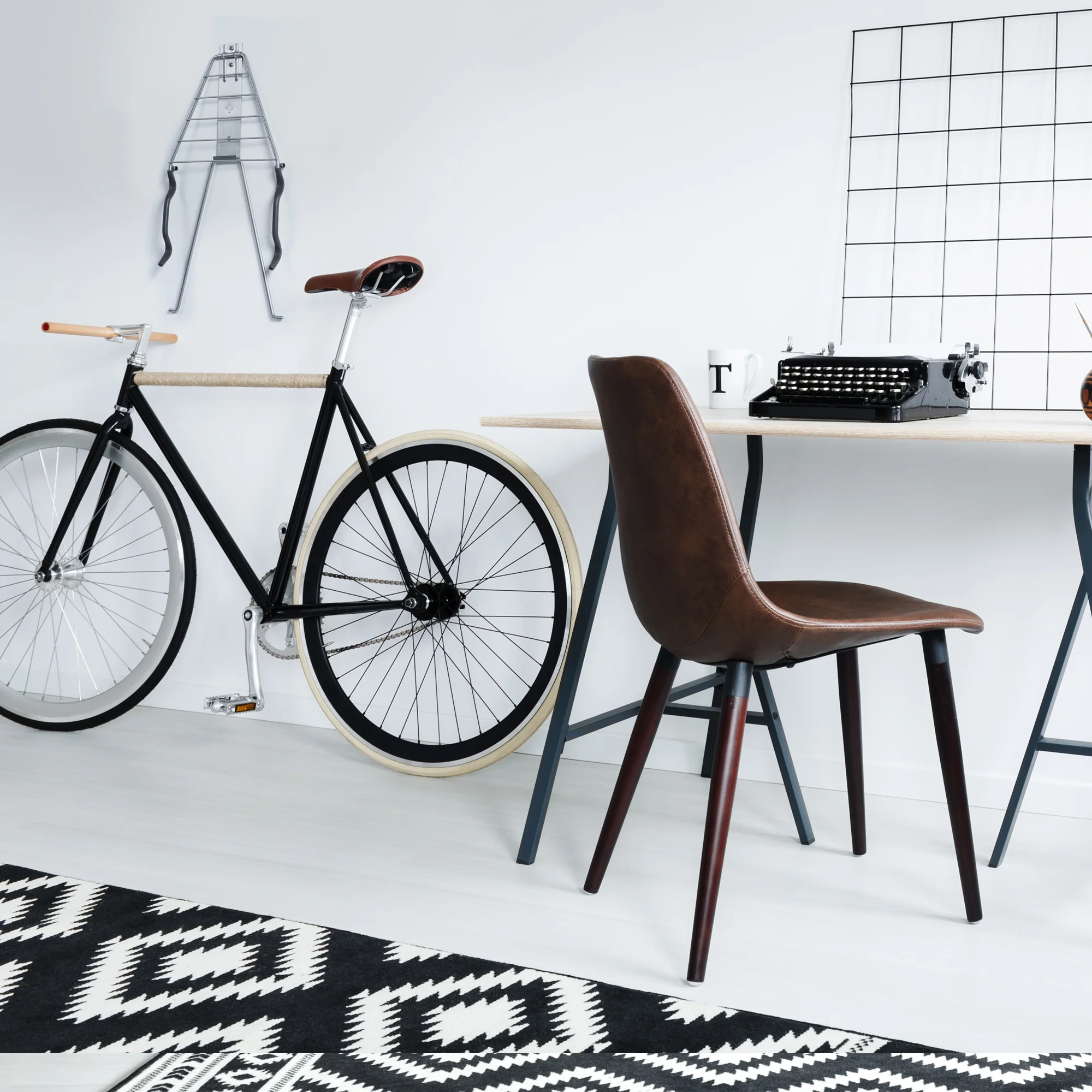 Two Bike Wall Mount Rack with Shelf - Image 5