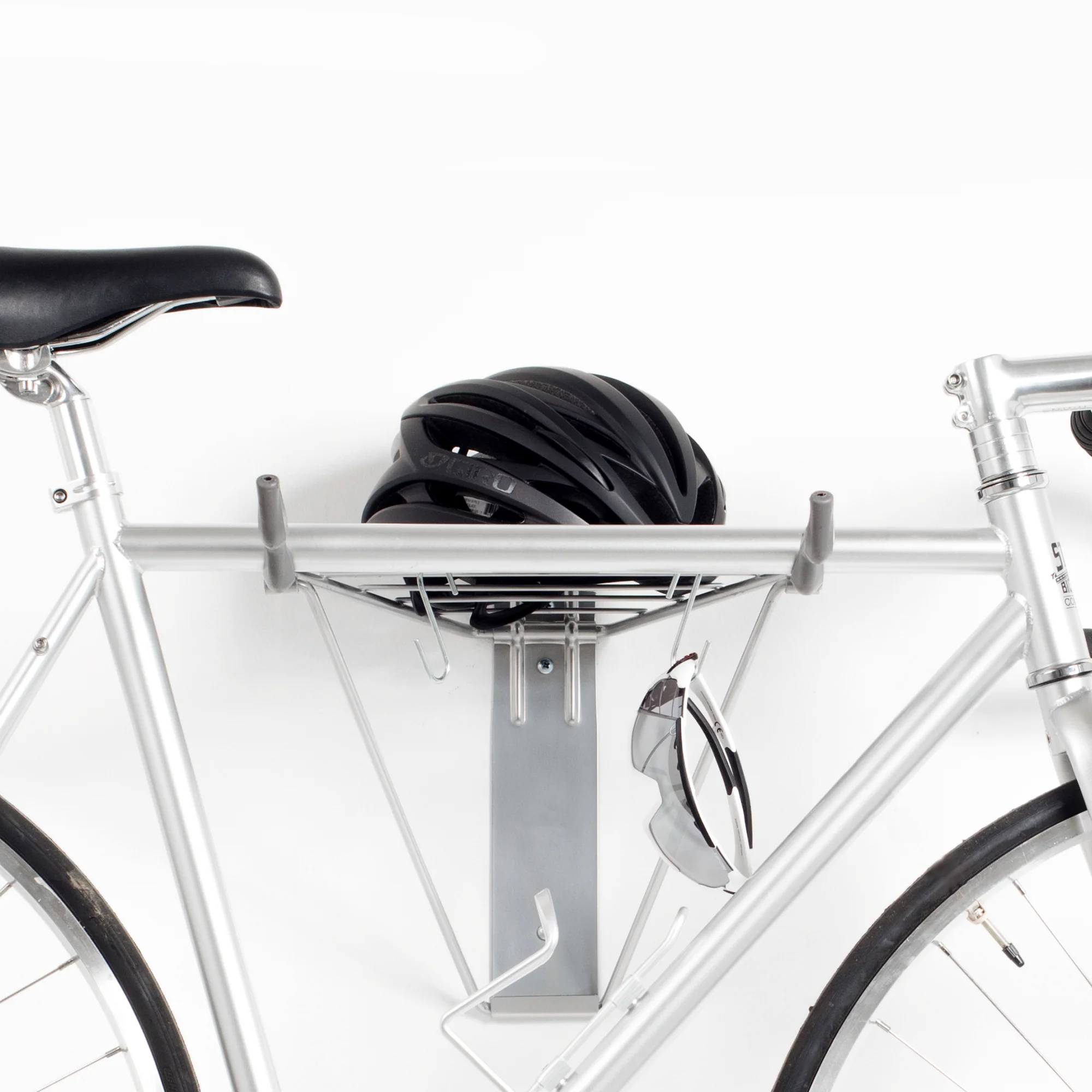 Two Bike Wall Mount Rack with Shelf - Image 6